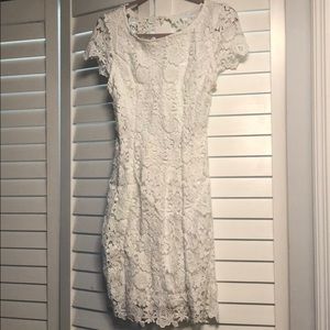 White lace dress